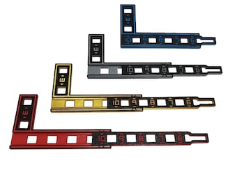 Magnetic range template, rangefinder, battle ruler for tabletop games - V0.5to9