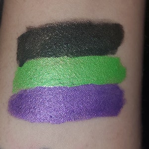 Lip Chrome bundle | 3 shade metallic liquid lipstick | black , purple,and green lipsticks | shimmer liquid lipstick, basic witch beauty