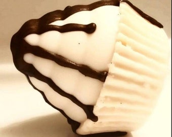 Chocolate fudge sundae cupcake artisan soap