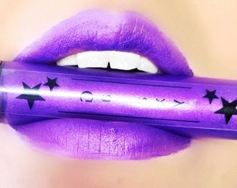 Metallic liquid lipstick | long wear vegan and cruelty free liquid lipstick | purple lipstick | shimmer lipstick | galaxy