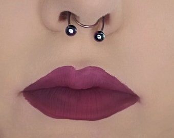 Burgundy red matte liquid lipstick, 24 hour wear, smudge proof, transfer proof, vegan and cruelty free liquid lip