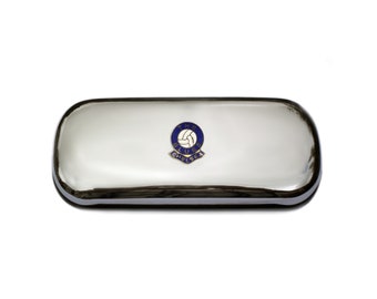 Chelsea football club polished chrome glasses case