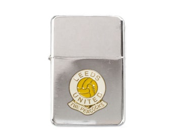 Leeds United football club stormproof petrol lighter