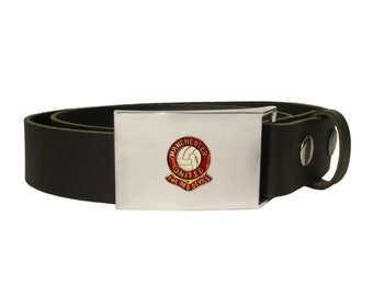 Manchester United football club leather snap fit belt