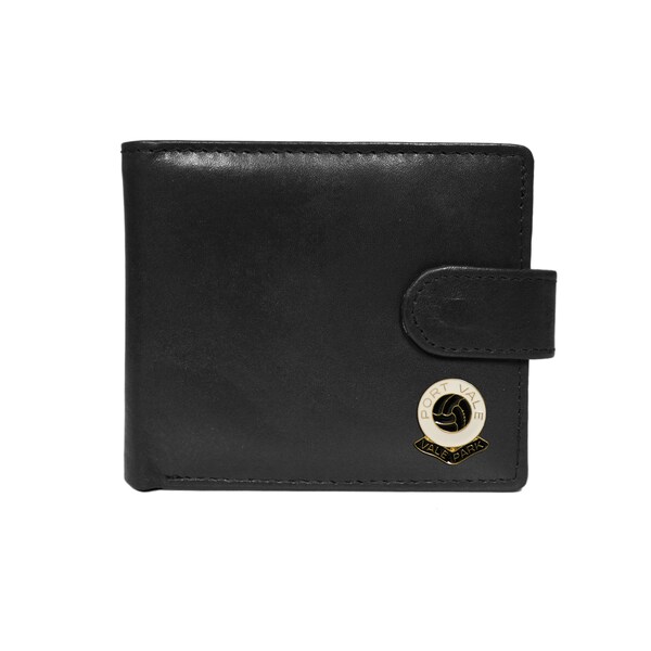 Port Vale football club black leather wallet