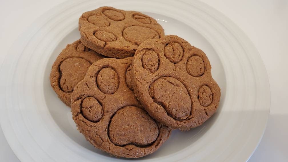 Peanut Butter Paws Dog Treats Etsy UK