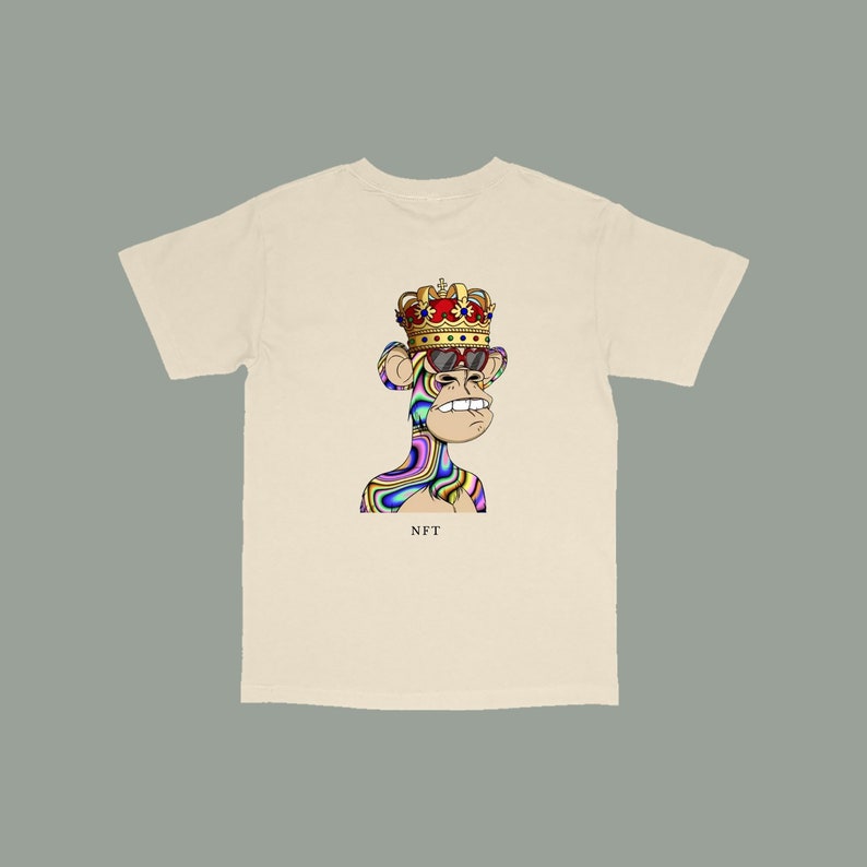 NFT Monkey Graphic T-shirt | Etsy Nederland