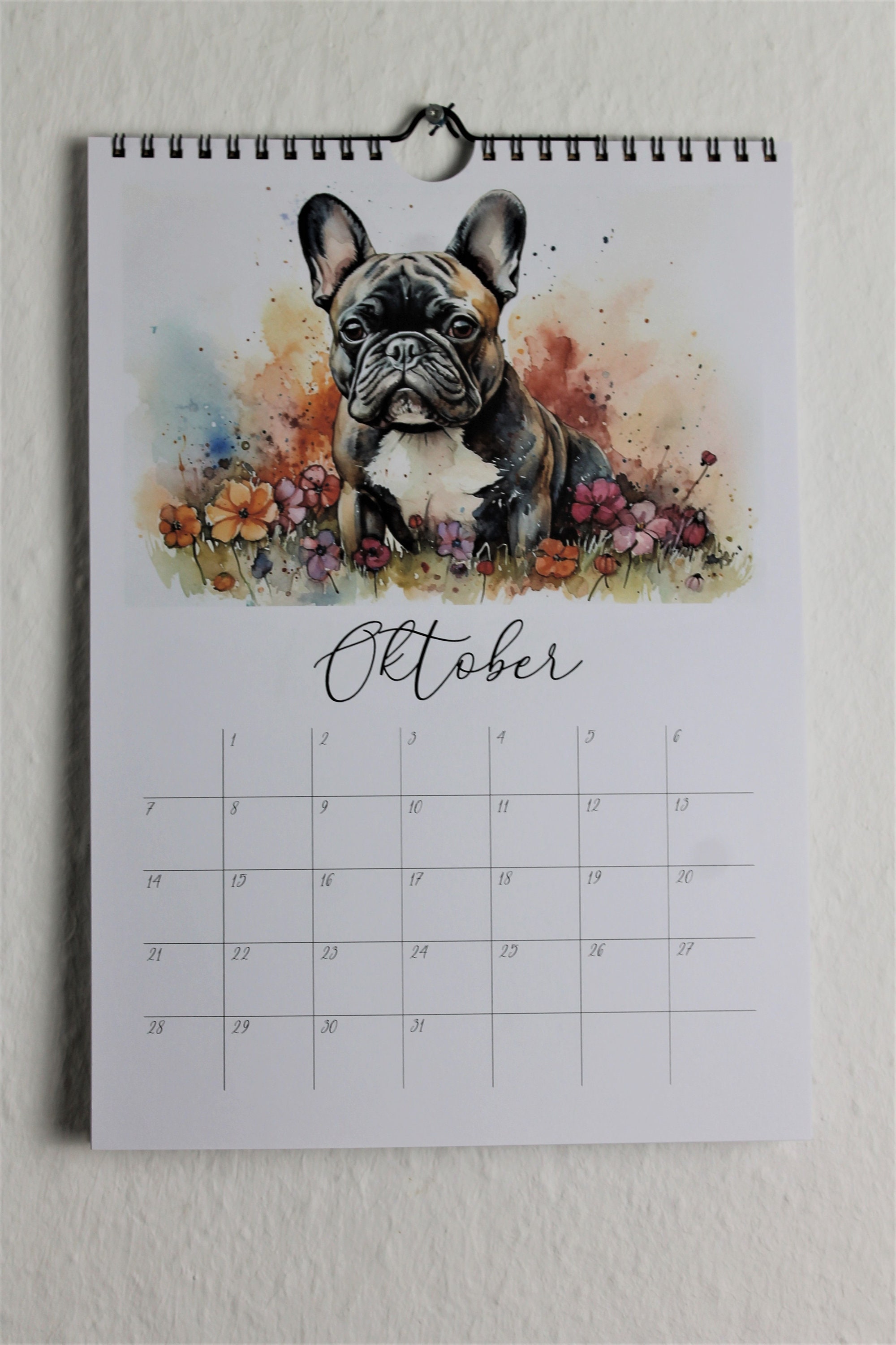 Calandrier 2023-2024: Bouledogue Français Grand Agenda