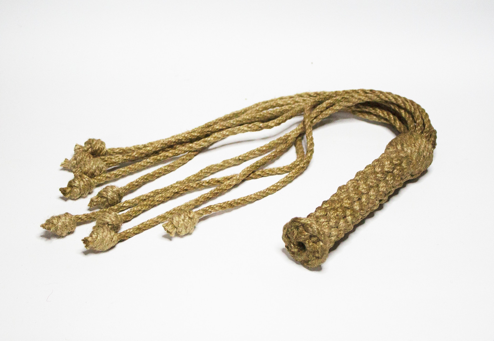 Flogger From Jute Rope Flagellation Discipline Whip Etsy