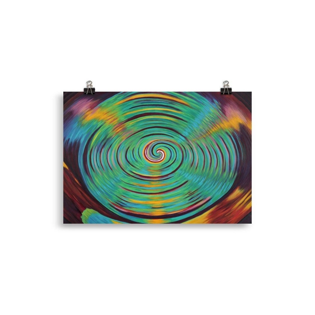 Multidimensionales Vortex Poster - Etsy.de