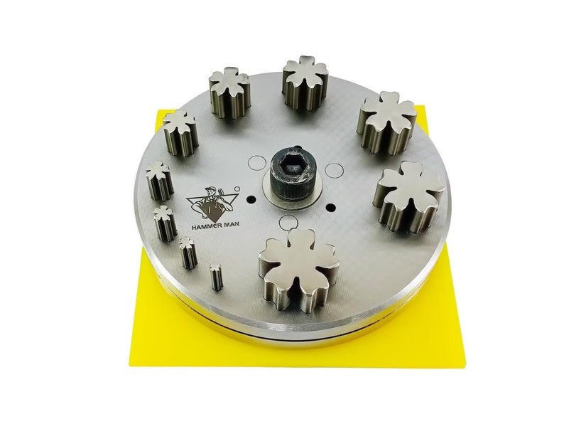 Disc Cutter Flower 5 Petal Set of 10 4mm to 31mm Disk Cutter Jewelry