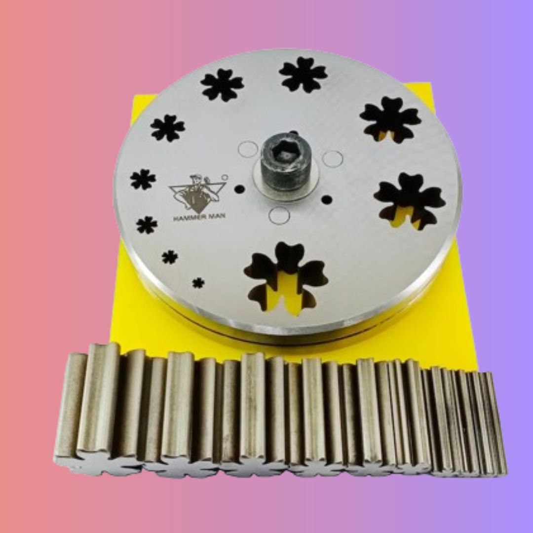 Disc Cutter Flower 5 Petal Set of 10 4mm to 31mm Disk Cutter Jewelry