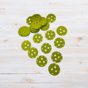 Pickleball party decor, Pickleball Party decorations, Pickleball confetti, Green Pickleball confetti, Yellow pickleball confetti, Team party