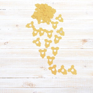 50 Yellow Baby Body suit Confetti, Yellow Baby Shower Decor, Gender Neutral shower decor, Scrapbook Baby, Table Confetti for baby shower