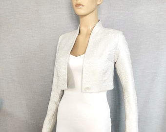 Boléro de mariée Veste de mariage courte blanche Boléro Veste Robe de mariée. Boléro crème.