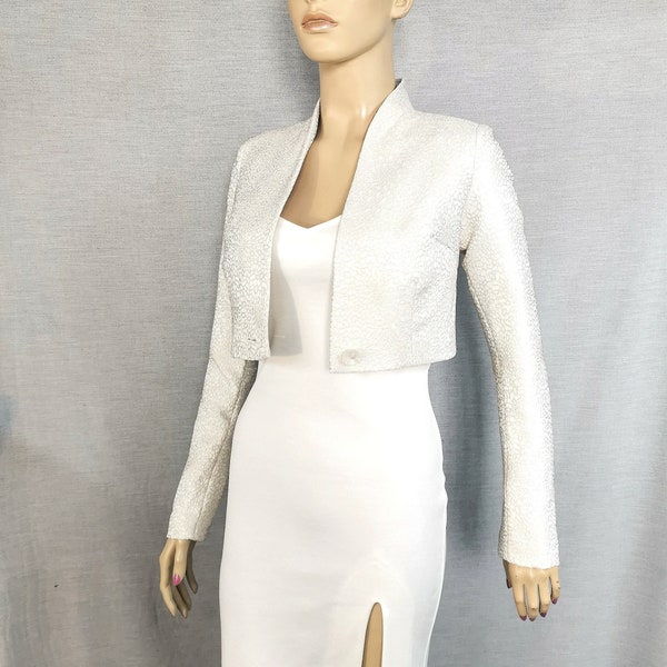 Bridal bolero White short wedding jacket Bolero Jacket Wedding dress .Cream bolero.