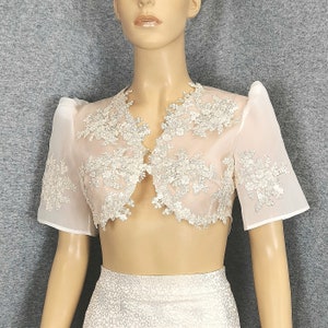 Wedding bolero.Philippine Bolero Wedding jacket. Jacket with embroidery