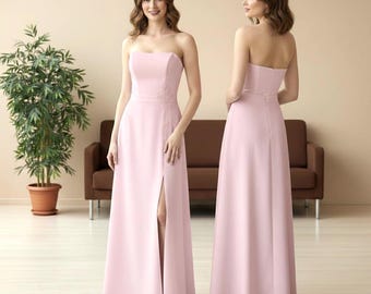 Rose A-Line Bare Shoulder Wedding Gown: Slimming Silhouette, Floor-Length Bridal Dress, Christmas Attire