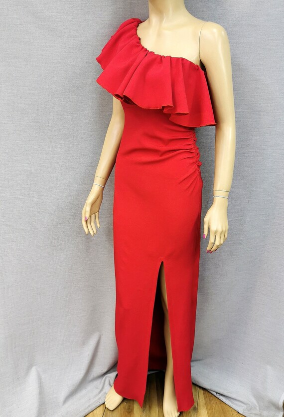 strapless open back dress Womens Burgundy Dress (M) main image 1