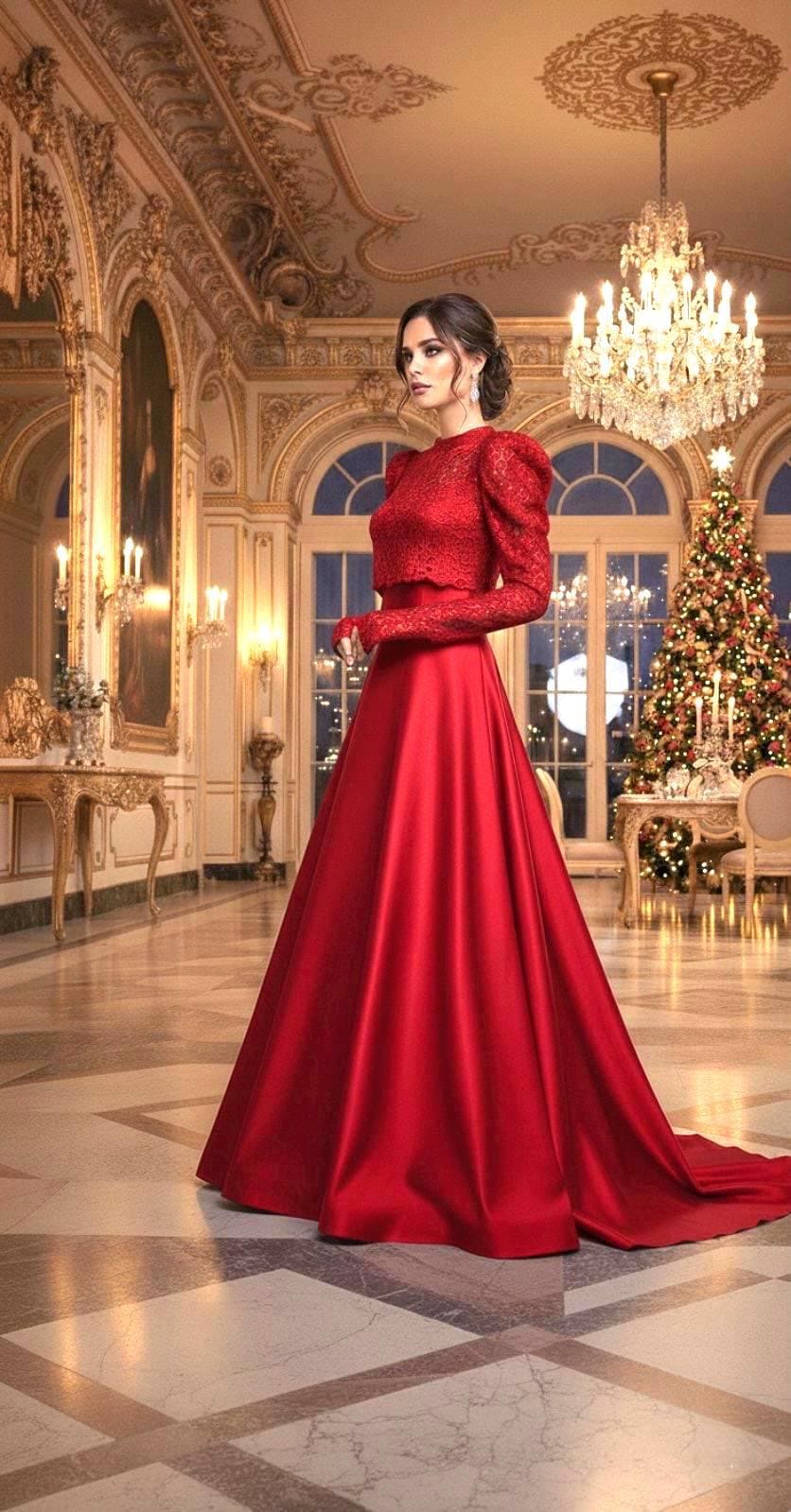The Perfect Christmas Outfit for a Dressy Family Christmas Eve, Red…