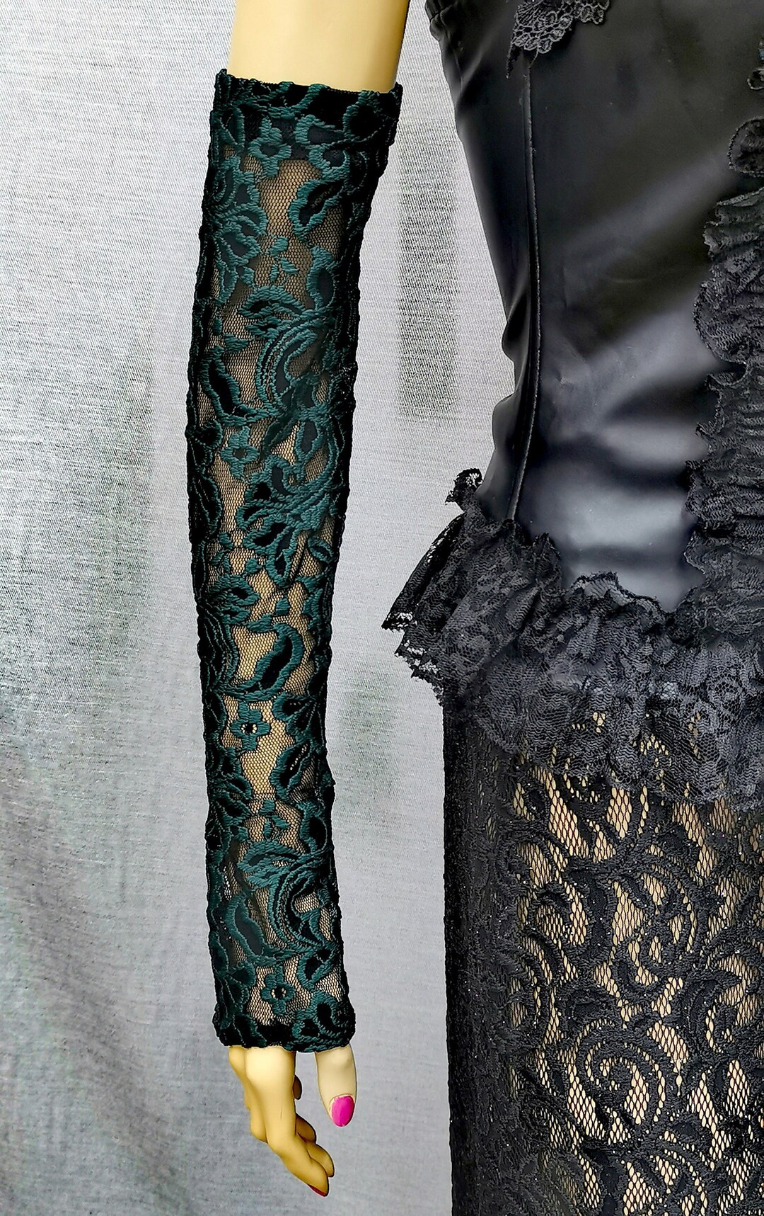 Lace Arm Sleeves, Arm Sleeve Tight, Arm Sleeve Black, Arm Sleeve Green