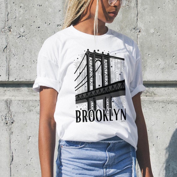 Camiseta del puente de Brooklyn Camiseta unisex del distrito de