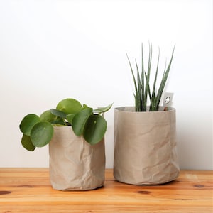 Organizing Storage Baskets, Versatile, Eco-Friendly, Organizing Washable Paper Containers for Home, Office, Nursery (Set of 2, Grey)