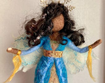 Felted Tree Topper Angel