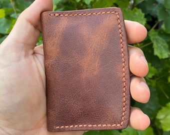 Handmade Full Grain Leather Slim Wallet
