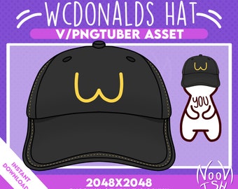 Vtuber, PNGtuber WcDonalds, sovrapposizione streaming divertente, risorse, Veadotube, PNGtuber, configurazione streamer, punti canale Twitch,