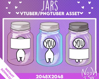 Vtuber PNG Tuber Asset JAR | Veadotube | Discord | Twitch Channel Points