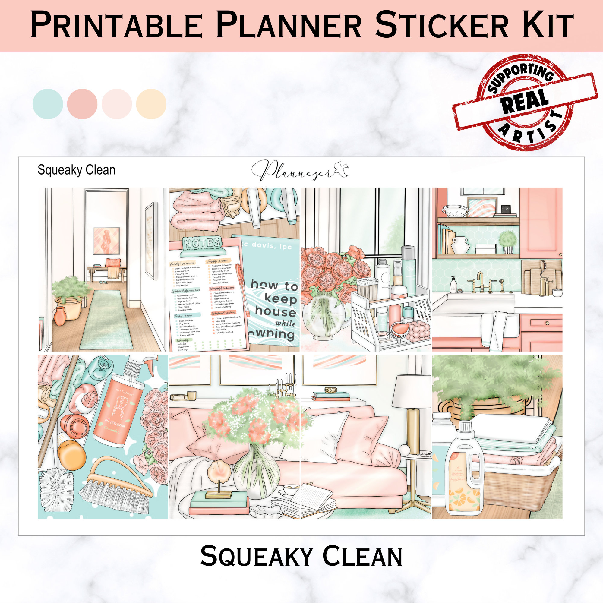 Printable Weekly Sticker Kit | Printable Planner Sticker Kit | Digital ...