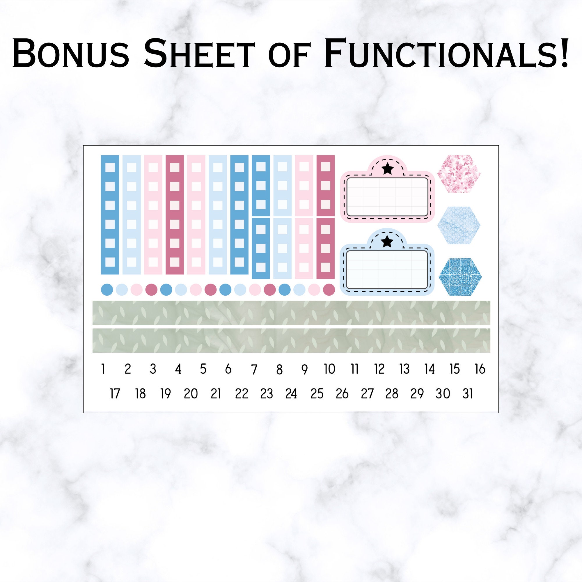 Printable Weekly Sticker Kit Printable Planner Sticker Kit Digital ...