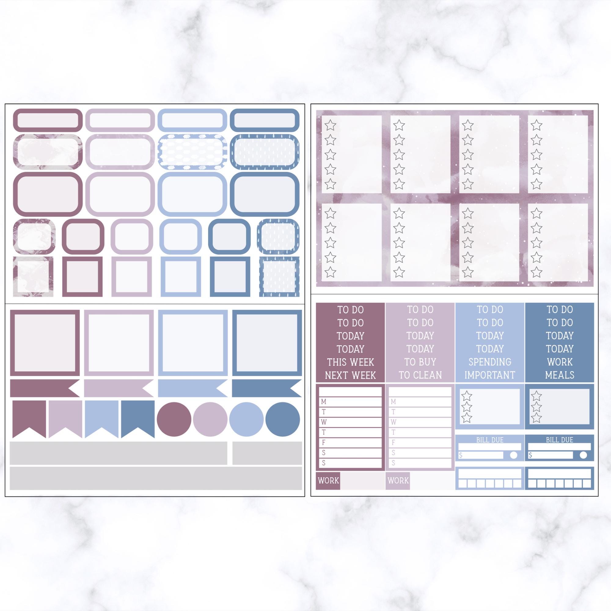 Printable Weekly Sticker Kit | Printable Planner Sticker Kit | Digital ...