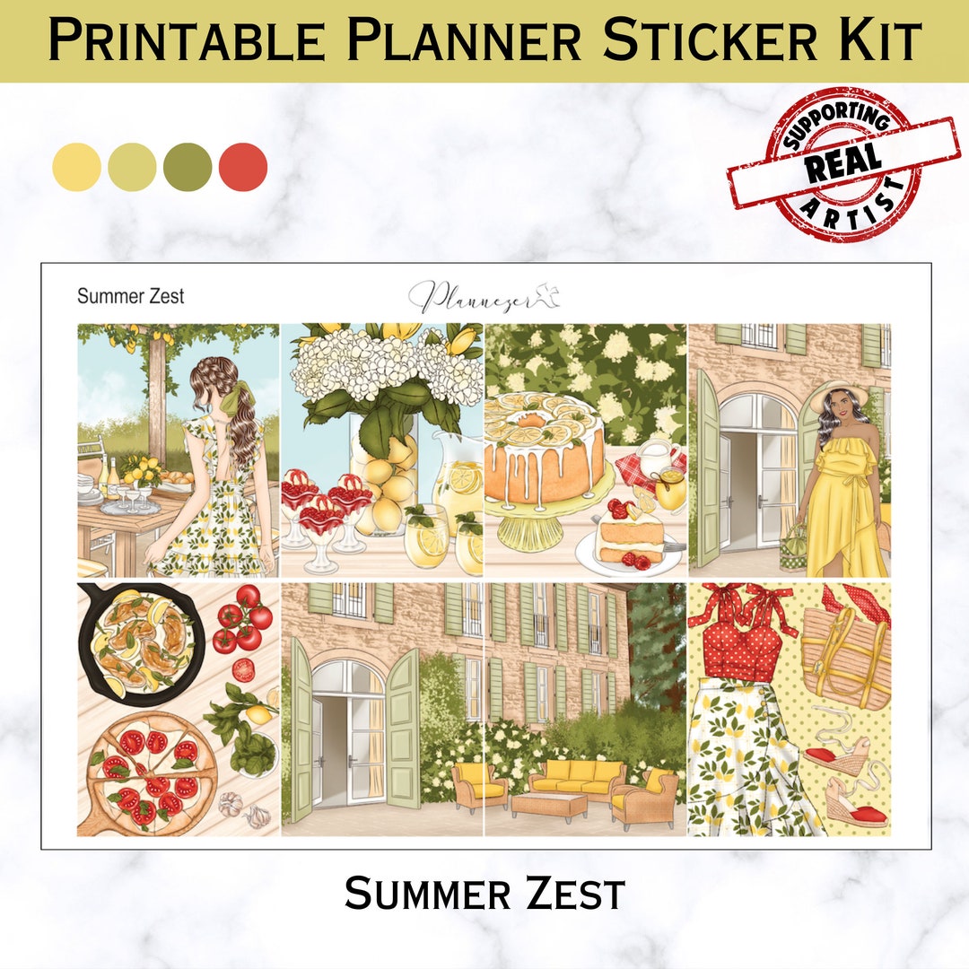 Printable Weekly Sticker Kit | Printable Planner Sticker Kit | Digital ...