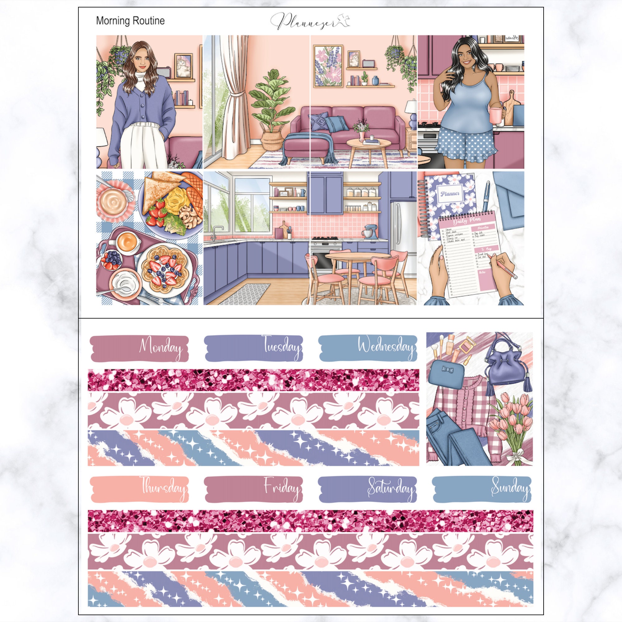 Printable Weekly Sticker Kit | Printable Planner Sticker Kit | Digital ...