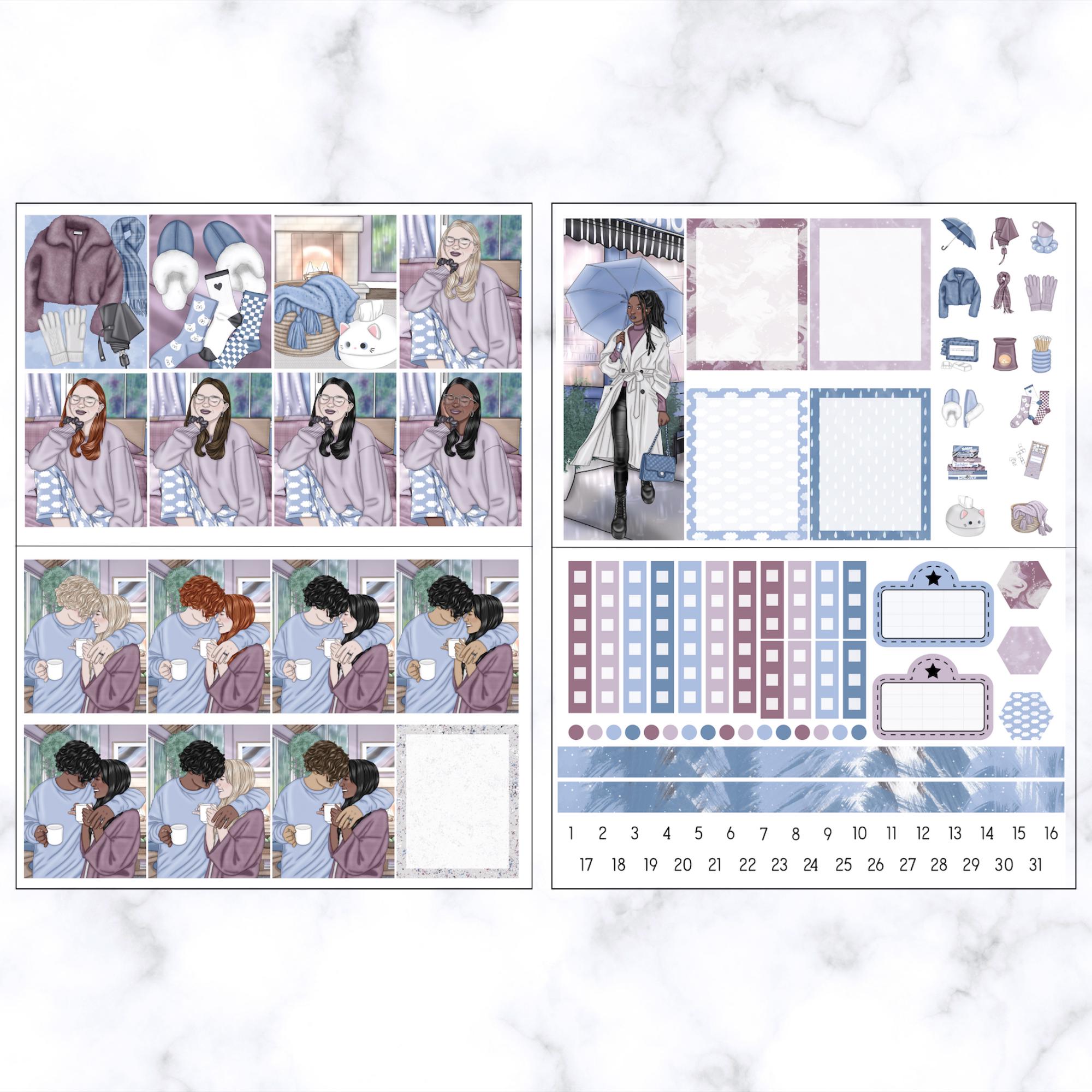 Printable Weekly Sticker Kit | Printable Planner Sticker Kit | Digital ...