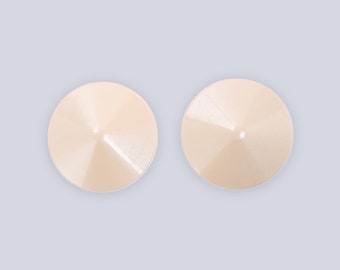 Round Metal Pasties 1 Pair Alloy Metal Breast Adhesive Nipple Cover Sticker Pad Bra Reusable