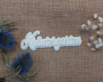 Kruidentuin stempel - aardewerk stempel kleistempel keramische stempel stempel