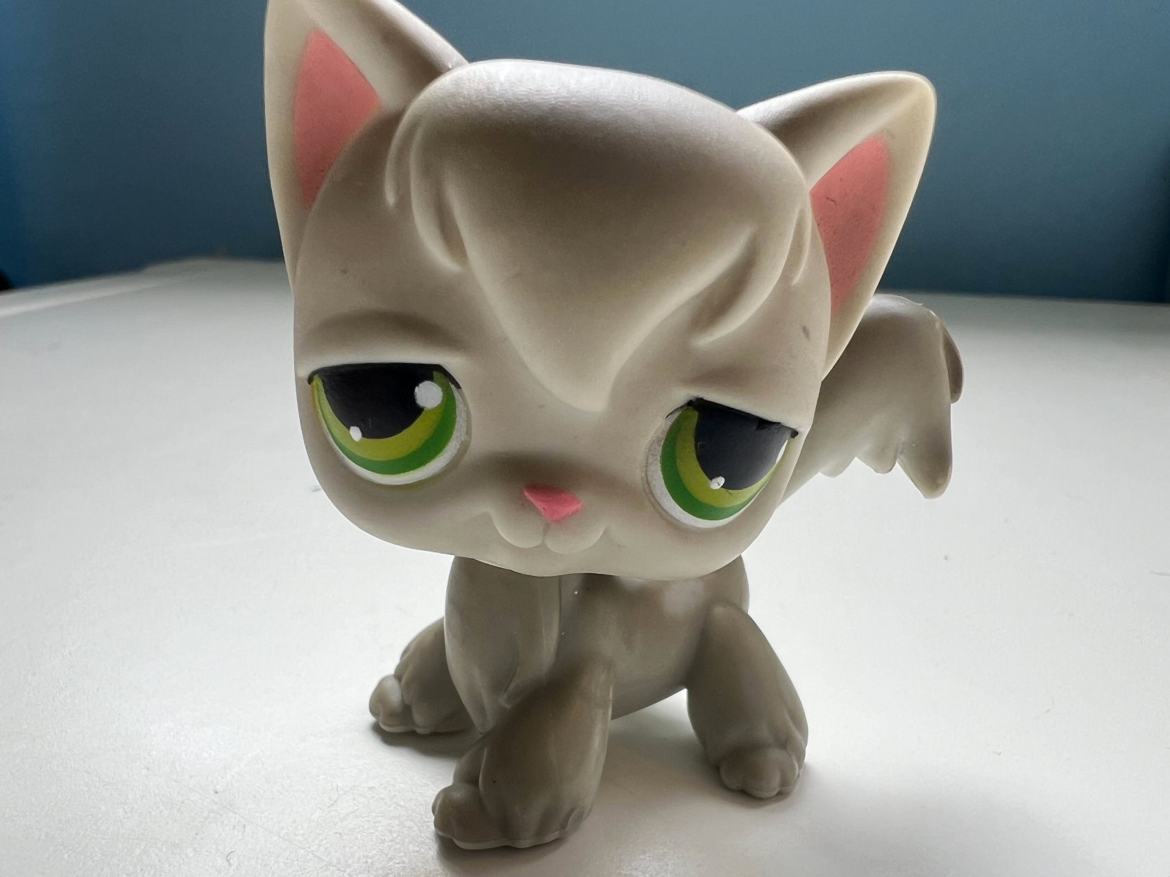 Green Eyes Lps Longhair Littlest Pet Shop Cat #42 And #78 White Yellow Long  Hair Blue, image size:1686x1264