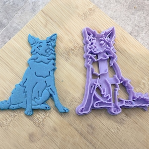 Border Collie Ausstecher, 3D gedruckt, Fondant Cutter, Kinderaktivitäten, Backen, Strumpffüller, einzigartige Geschenke für Hundeliebhaber