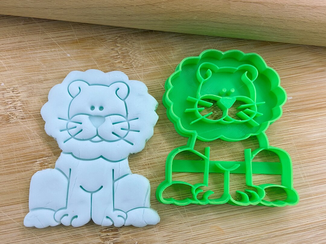 Lion Cookie Cutters 3D Printed Fondant Cutter Children Etsy