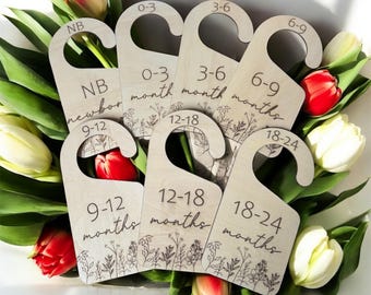 Baby Closet Dividers | Baby Gift | Nursery Organization | Gender Neutral | baby shower Gift | Closet Hangers | Organizers | christening gift
