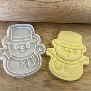 Snowman cookie cutter,3D Printed, fondant Cutter, Children Activities, Baking, stocking filler, Christmas Eve box, plasticine cutter, xmas