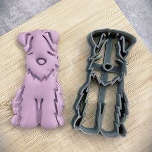 Wreaton Terrier Ausstechform, 3D Druck, Plastilin Cutter, Kinderaktivitäten, Backen, Hunde Geschenke, einzigartige Geschenke für Hundeliebhaber, terrier,