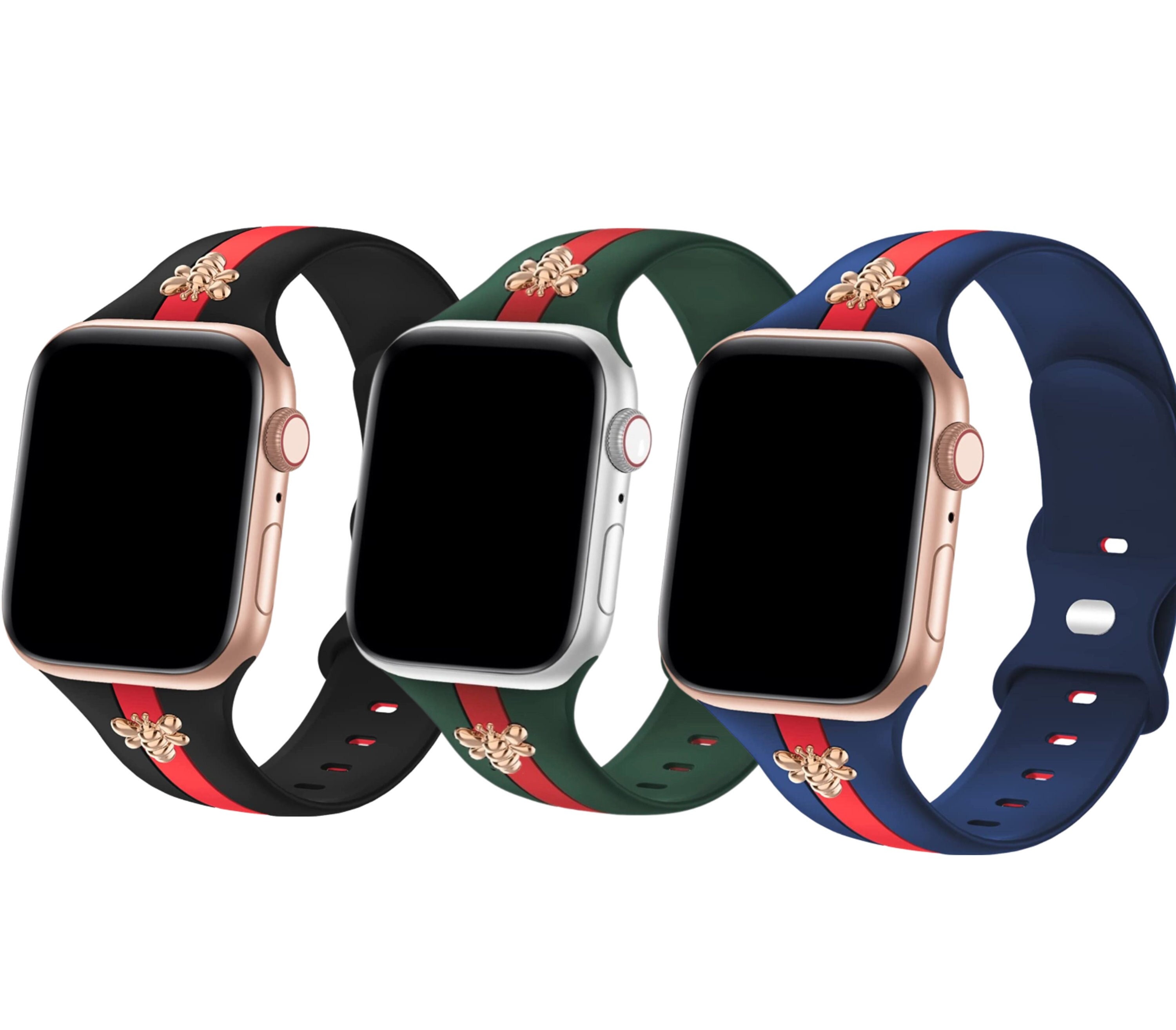 Back in Stock Gucci Inspired Bee Charm ELASTIC Apple Watch
