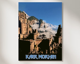 Kaer Morhen The Witcher Fictional Location Poster Geralt of Rivia