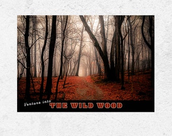 The Wild Wood The Wind in the Willows Nursery Wall art Kenneth Grahame Poster