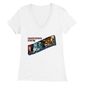 Greetings From Narnia. Fantasty Travel Gift. Chronicles of Narnia Short Sleeve T-Shirt.