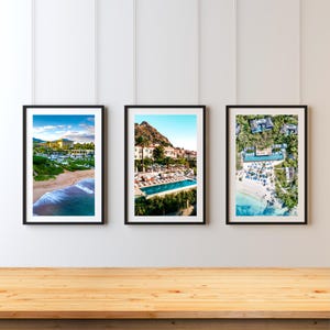White Lotus Hotel Poster Set – 3 Prints Inspired by Each Season of the Hit TV Series | Minimalist Travel Art | Fictional Hotel Wall Decor